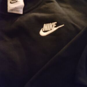 Nike Black Sweatshirt with White Logo